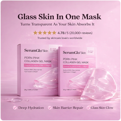 SerumGlo Skin™ Glass Skin Collagen Renewal Mask (4 sheets/box)